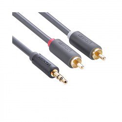 Cáp Audio 1.5m từ giắc 3.5mm đực sang 2RCA đực Ugreen 10583